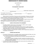 Memorandum of Understanding